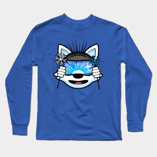 Skiing Alaskan Malamute Brook Long Sleeve T-Shirt